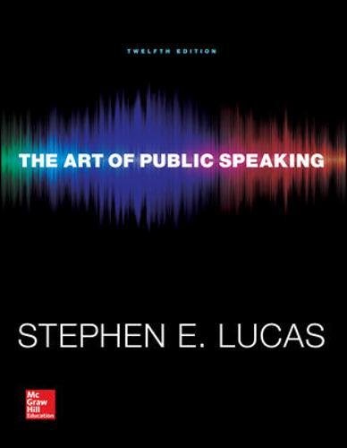 The Art of Public Speaking 12th Edition